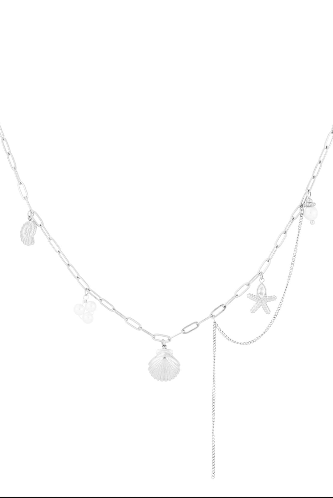 Halskette „Beach Vibes“ - Stainless Steel in Silber