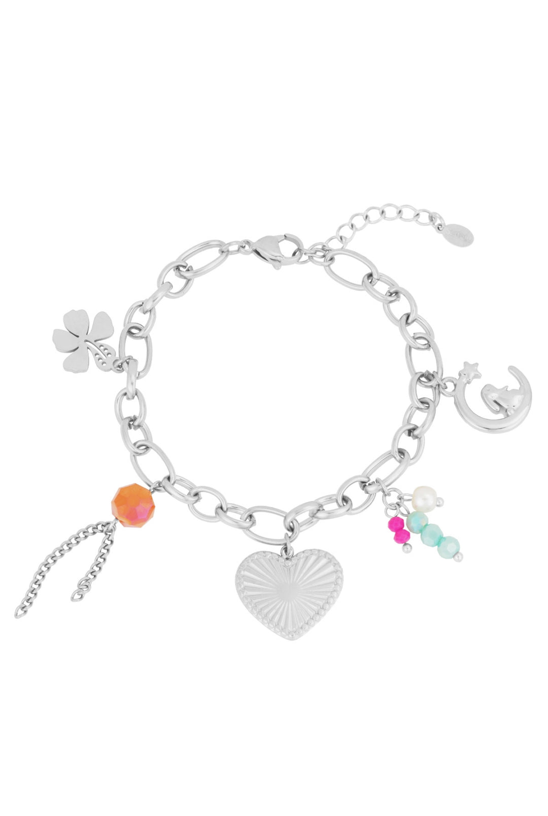 Charm Armband „Dreams“ - Stainless Steel in Silber