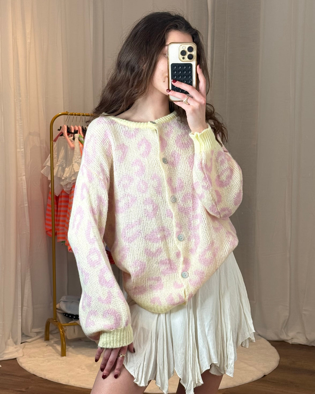 Leichter Cardigan „Cute Leo“
