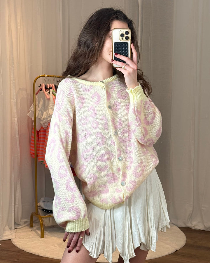 Leichter Cardigan „Cute Leo“