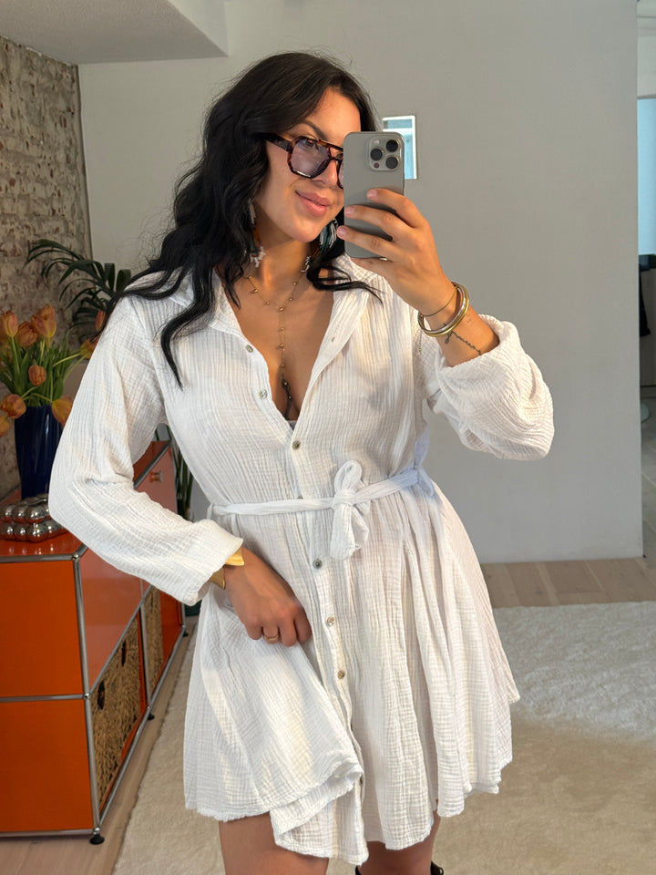 Musselin Langarmkleid „Amalfi“