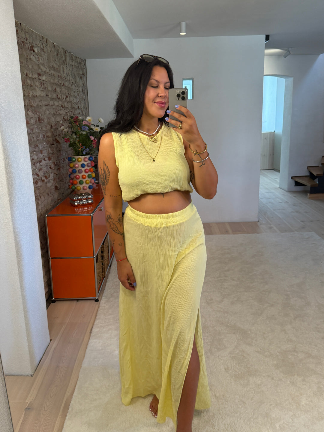 Summer Set "Ibiza" in Butter Yellow