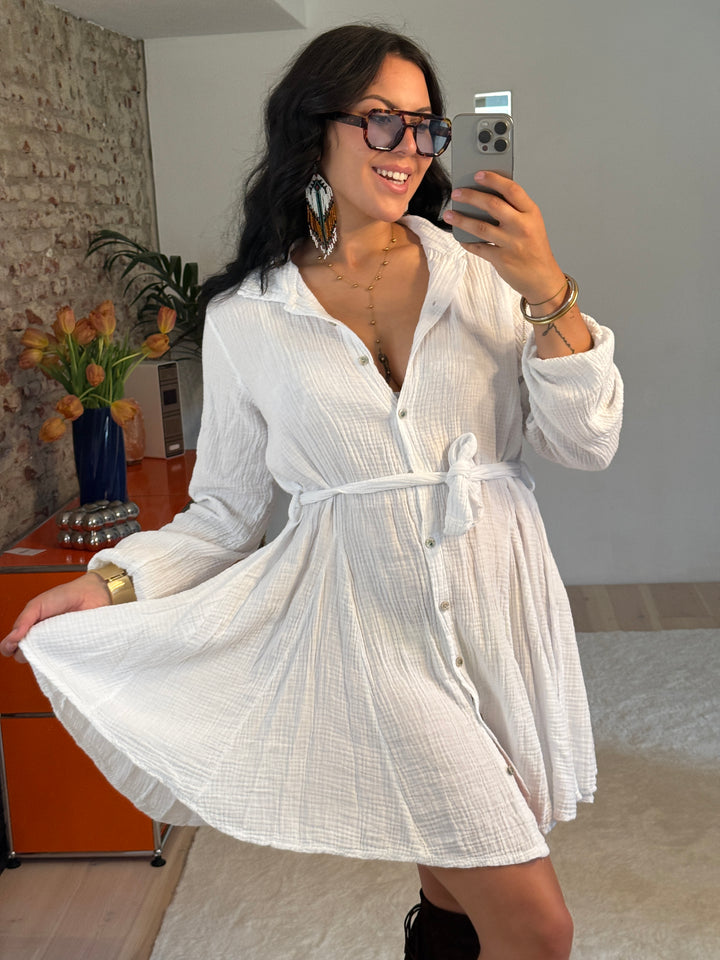 Musselin Langarmkleid „Amalfi“