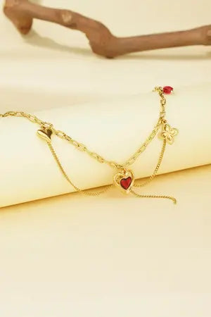 Halskette „Love Charm“ – Stainless Steel in Gold