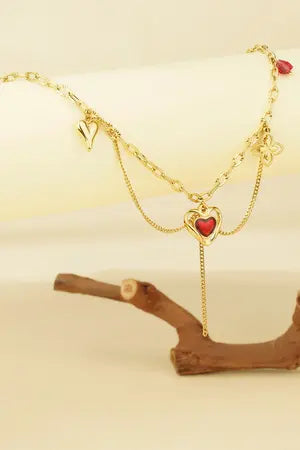 Halskette „Love Charm“ – Stainless Steel in Gold