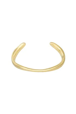 Armreif „curved“ - Stainless Steel in Gold