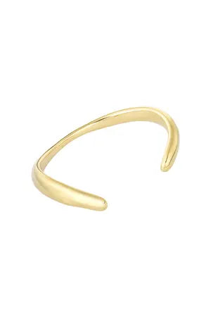 Armreif „curved“ - Stainless Steel in Gold