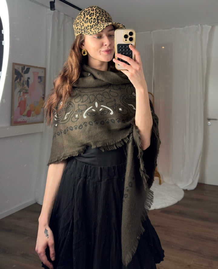 Decken Schal mit Muster
