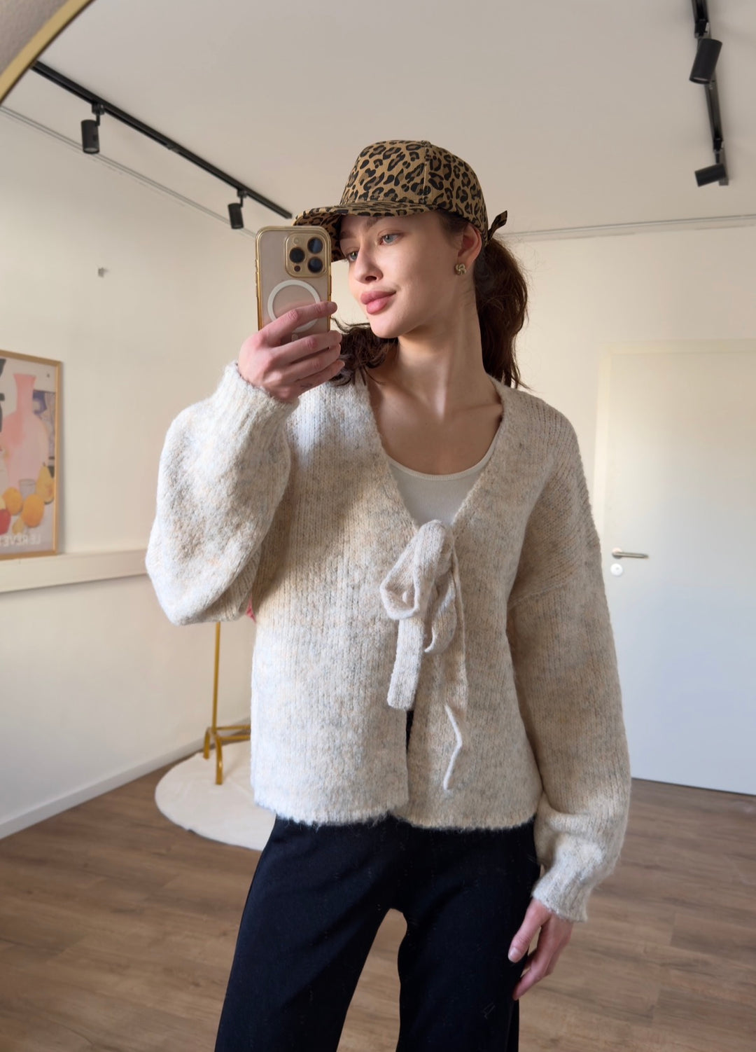 Cardigan „Cute Girl“ mit Bindeschleife