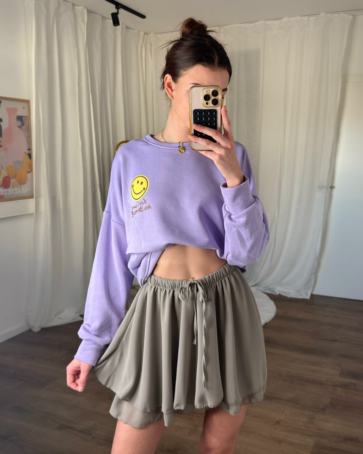 Falten Skort zum Schnüren