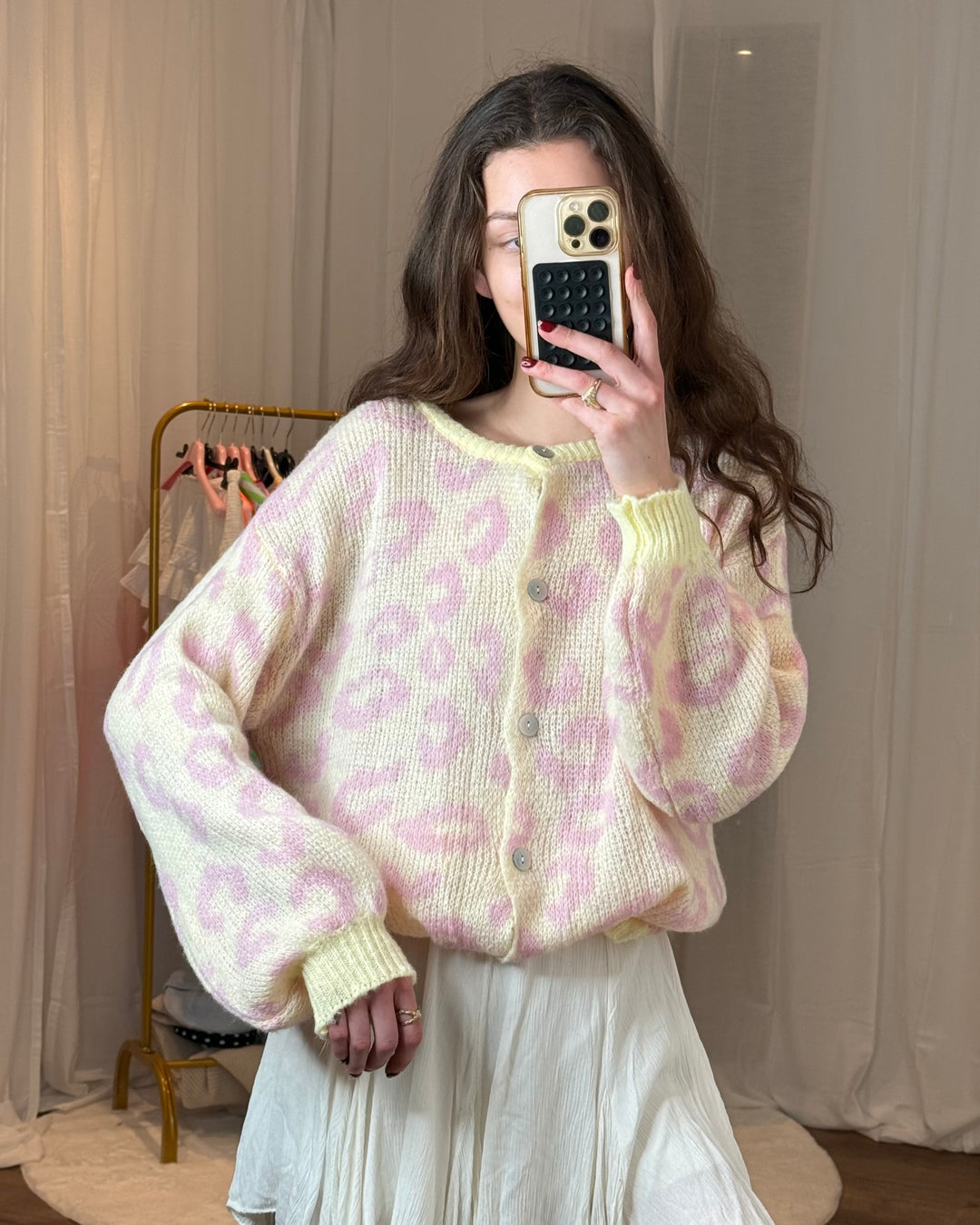 Leichter Cardigan „Cute Leo“