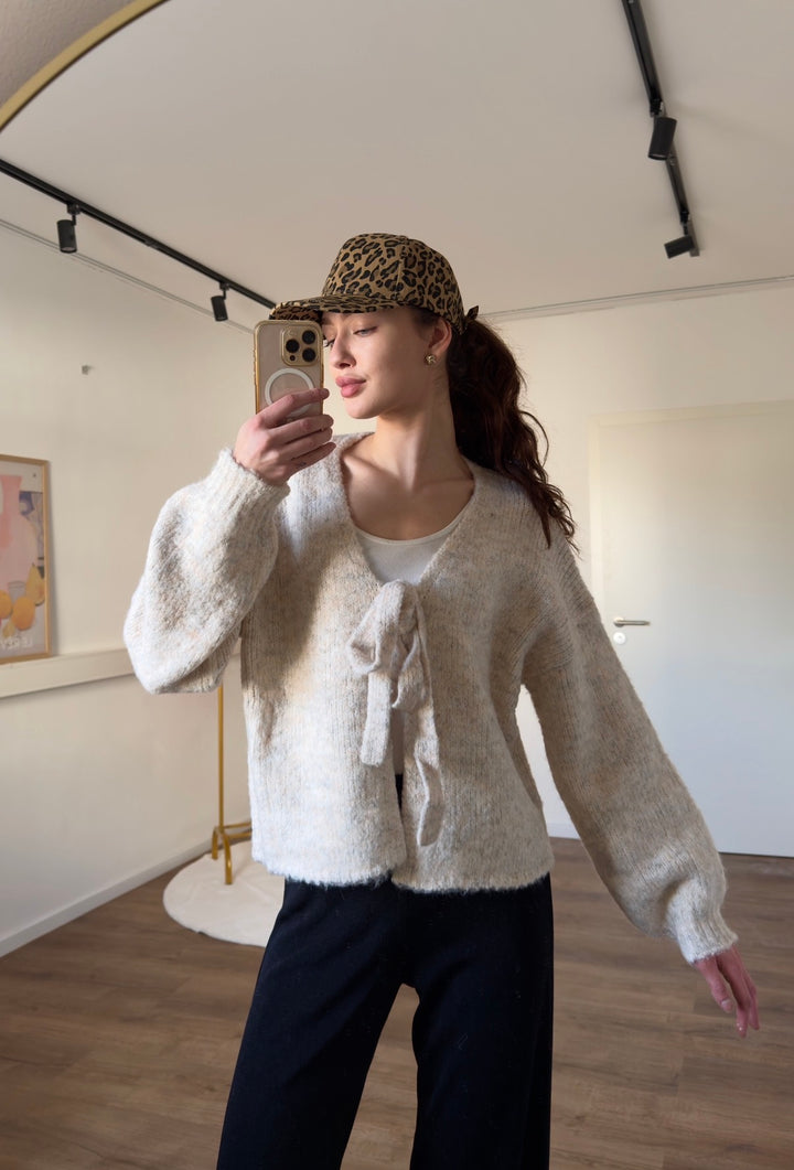 Cardigan „Cute Girl“ mit Bindeschleife