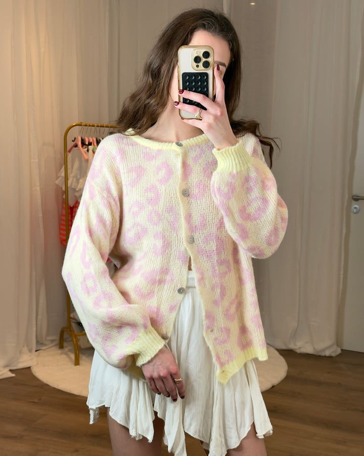 Leichter Cardigan „Cute Leo“