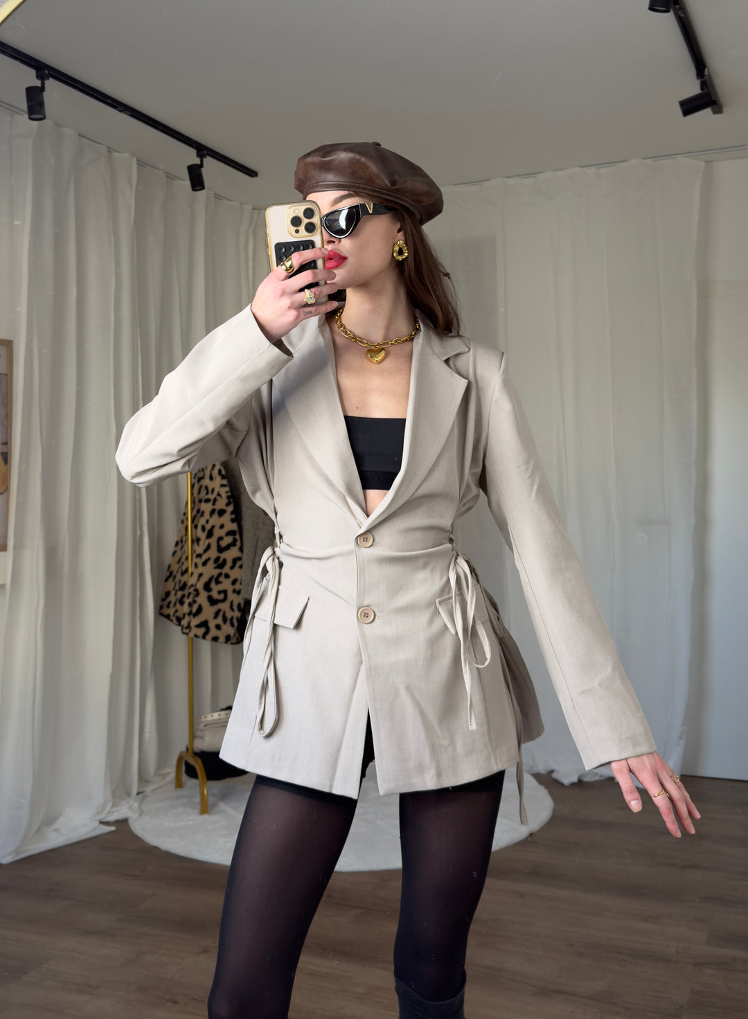 Blazer Fashion mit Schnürung