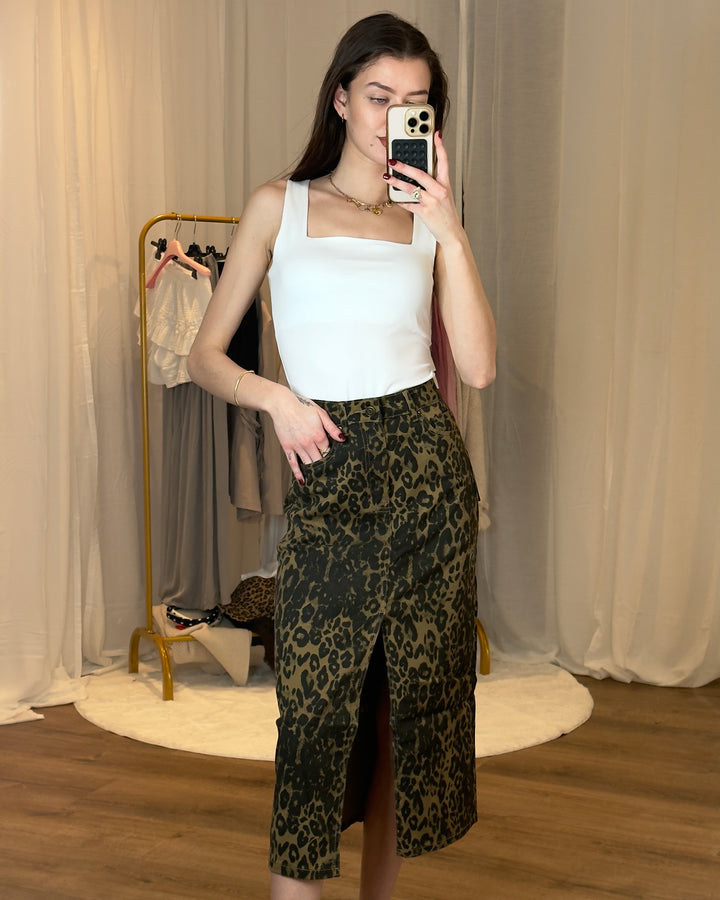 Leo Jeansrock mit Stretch