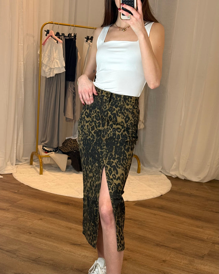 Leo Jeansrock mit Stretch
