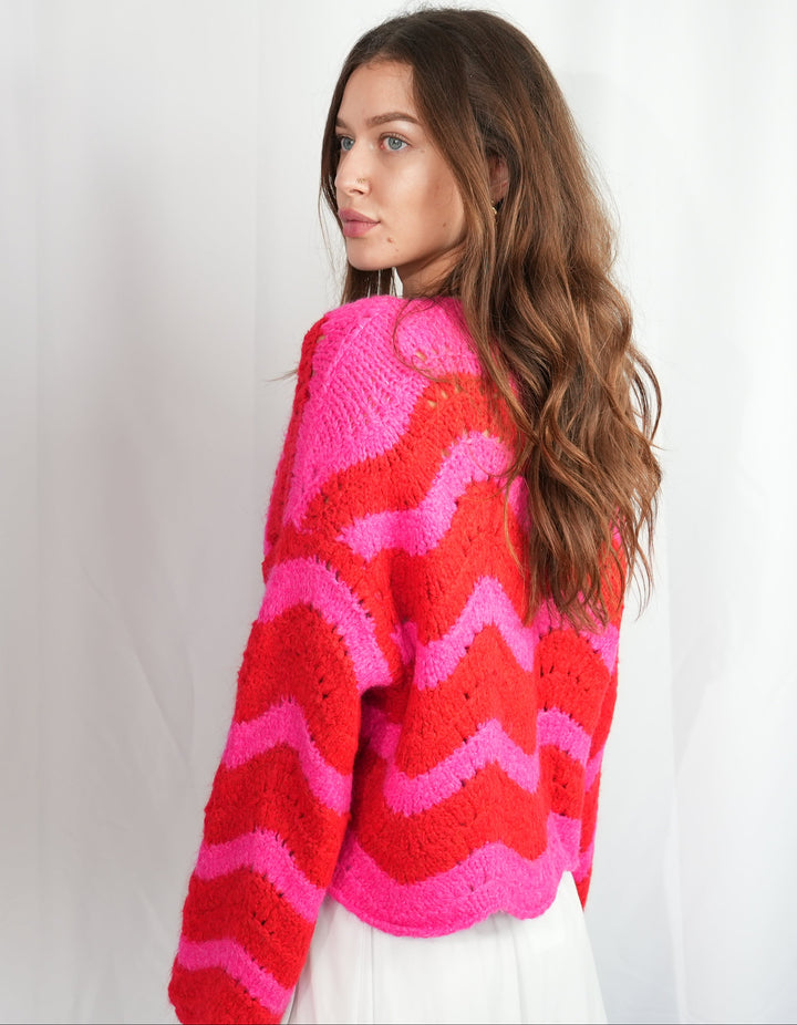 Cardigan mit Schleife