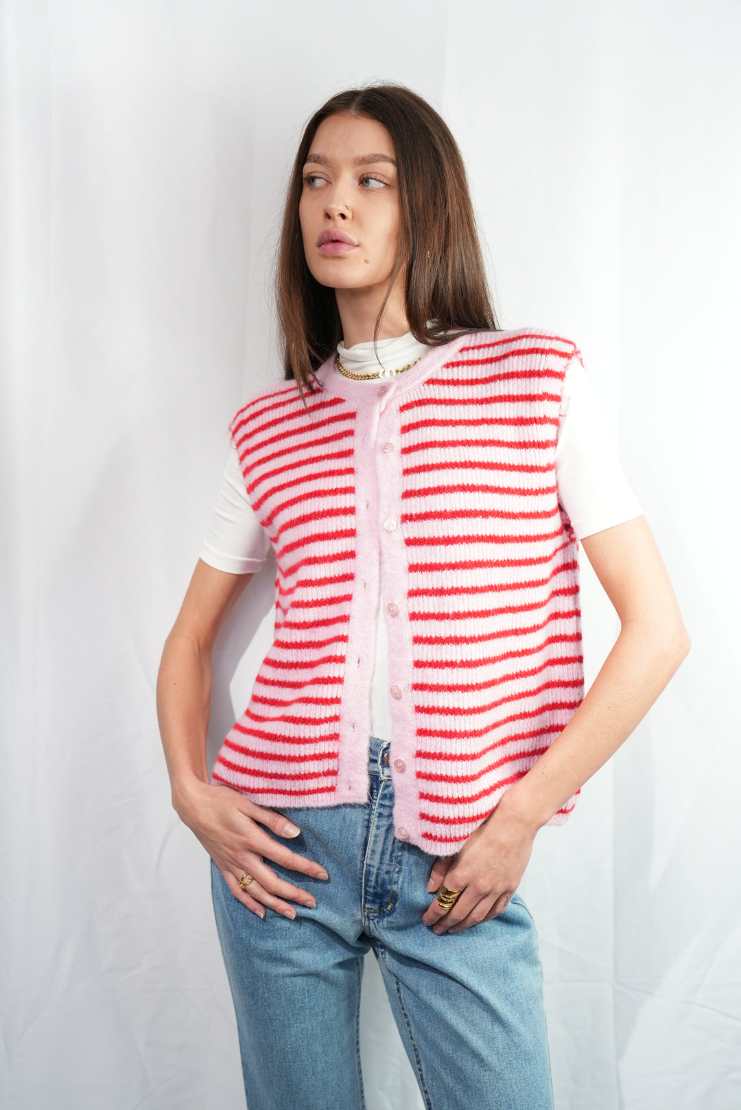 Gestreifte Weste "Trendy"