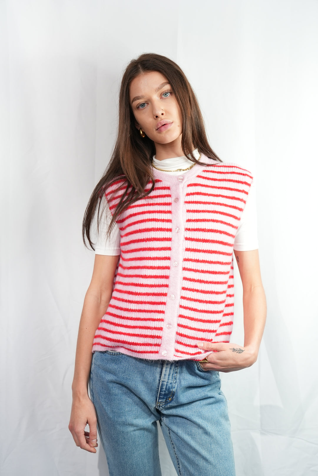 Gestreifte Weste "Trendy"