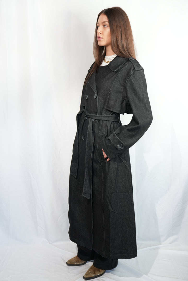 Langer Jeans-Trenchcoat "Cool Girl"