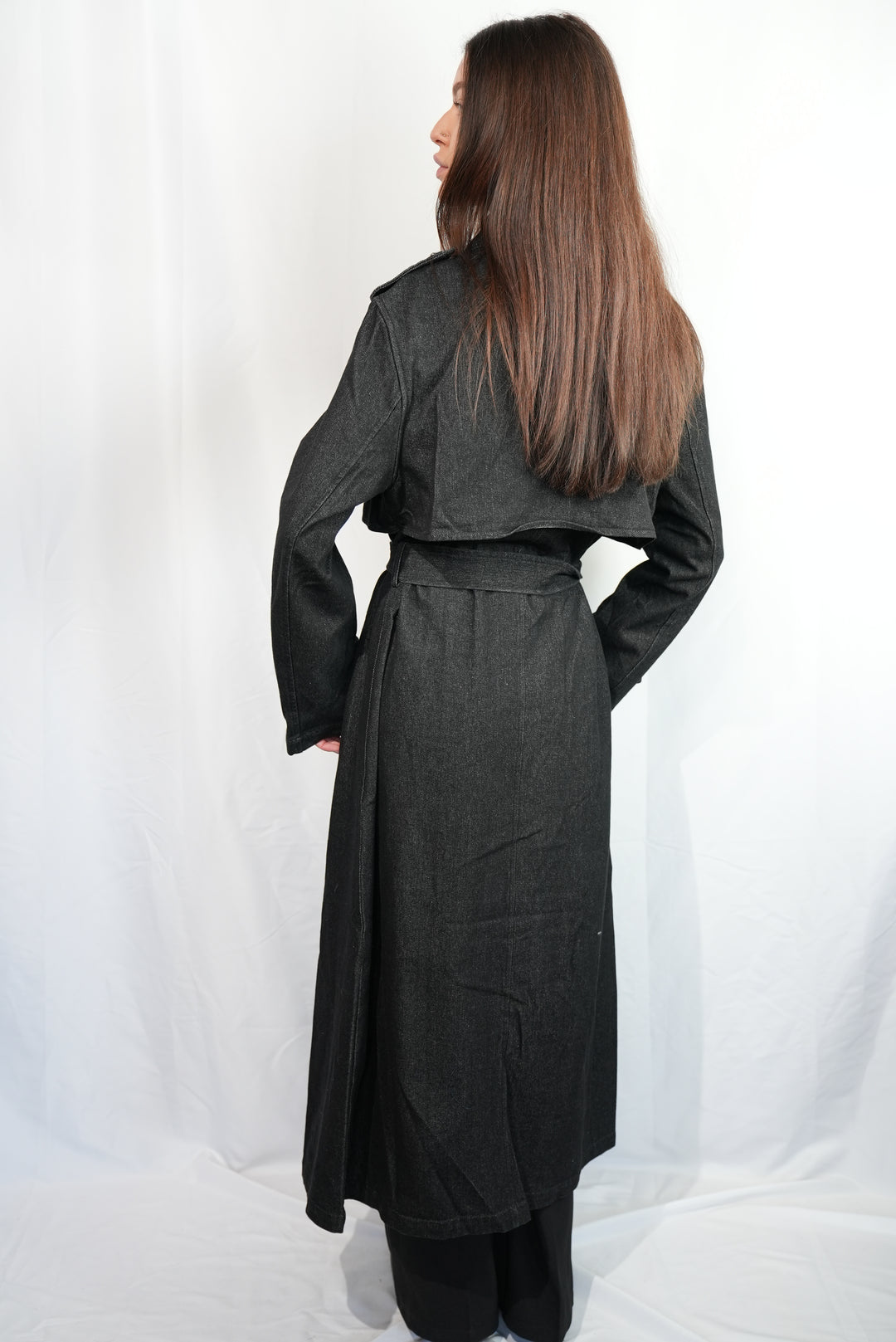 Langer Jeans-Trenchcoat "Cool Girl"