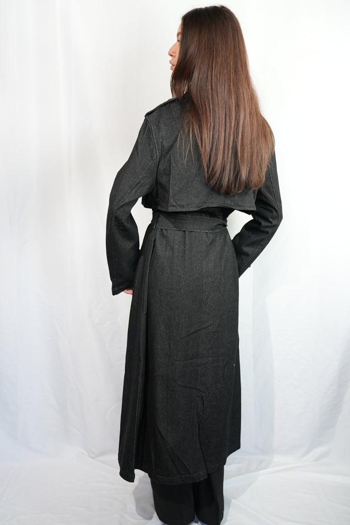 Langer Jeans-Trenchcoat "Cool Girl"
