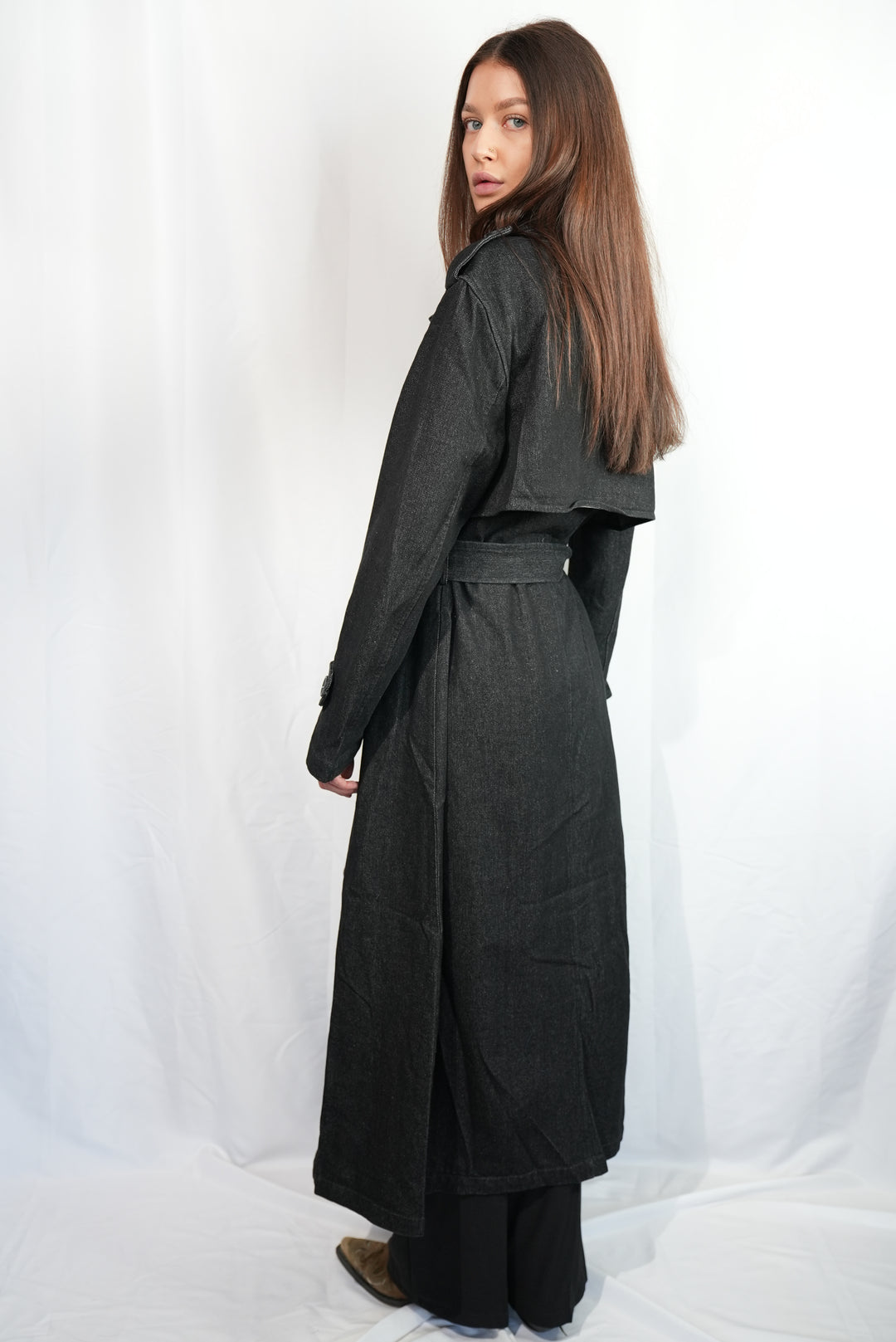 Langer Jeans-Trenchcoat "Cool Girl"