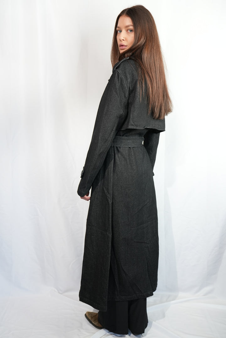 Langer Jeans-Trenchcoat "Cool Girl"