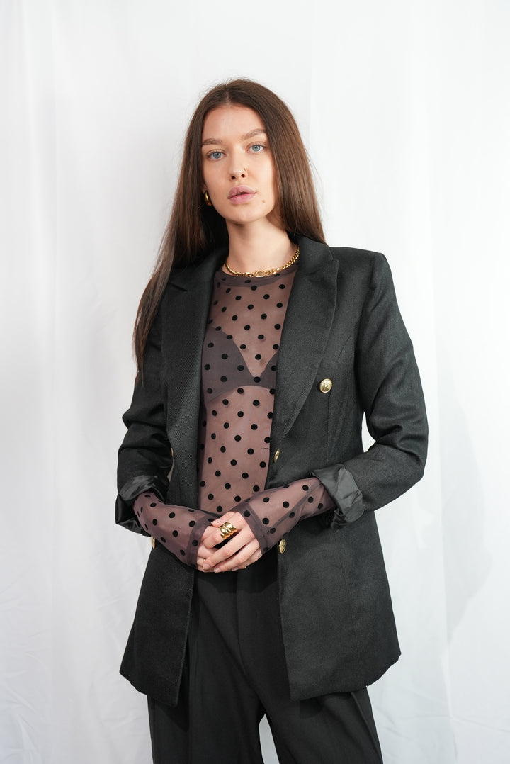 Longsleeve mit Punkten