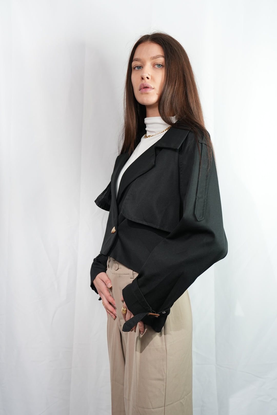 Kurzer Trench Coat "Elody"