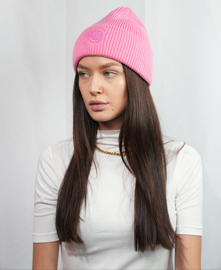 Schlichte Mütze "Smiley" in verschiedenen Farben