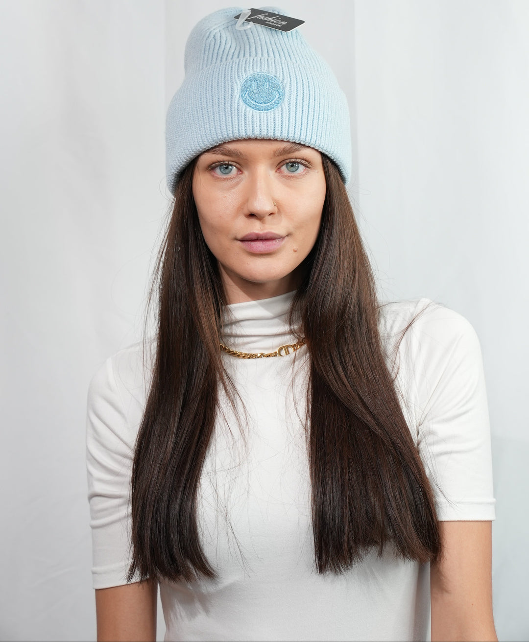 Schlichte Mütze "Smiley" in verschiedenen Farben