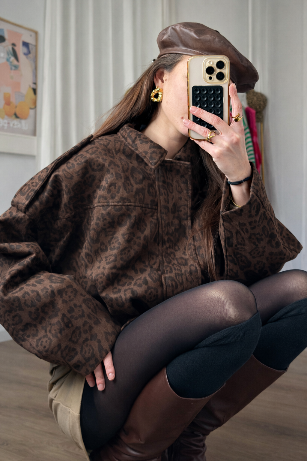 Bomberjacke in Leo