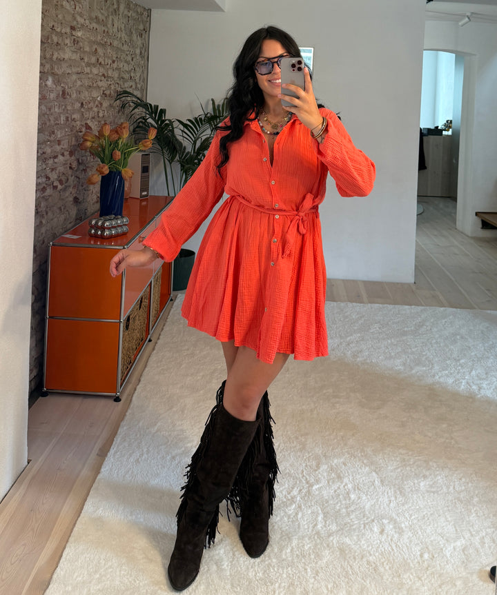 Musselin Langarmkleid „Amalfi“