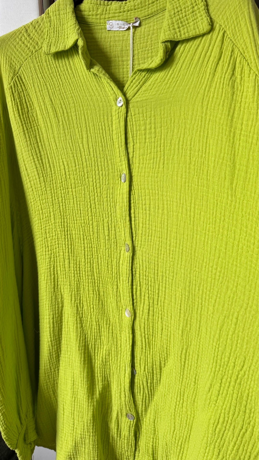 Musselin Bluse oversize, verschiedene Farben