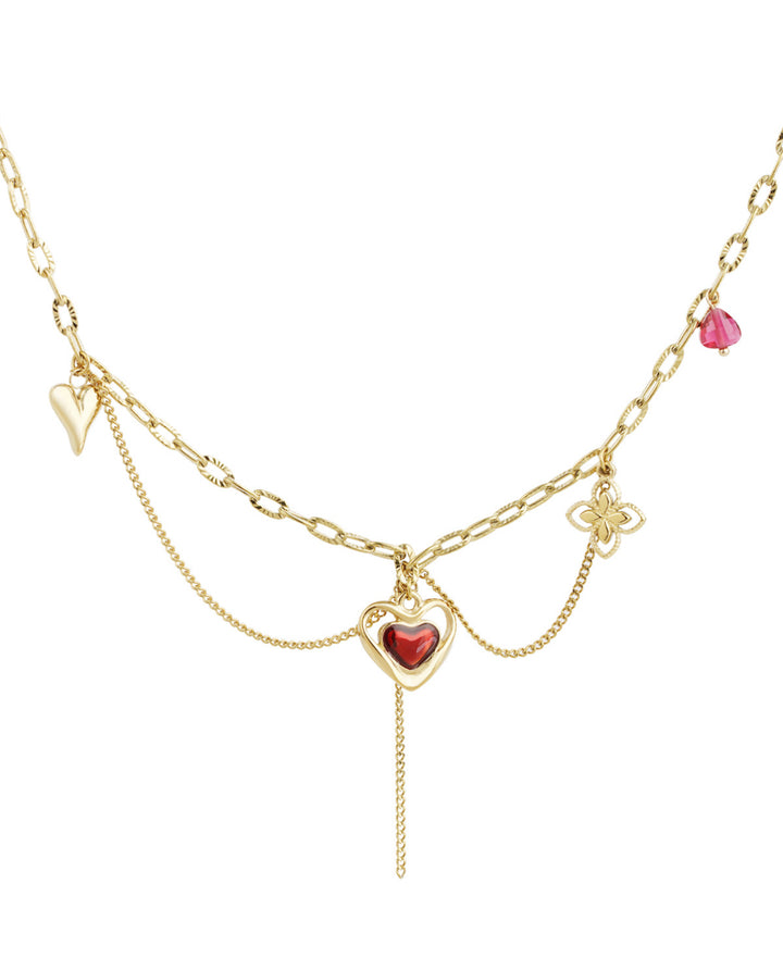 Halskette „Love Charm“ – Stainless Steel in Gold