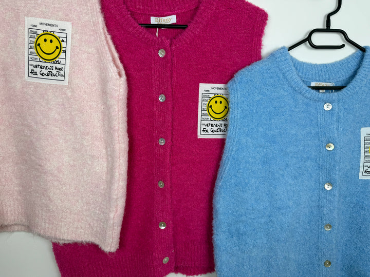 Weste „Smiley“ rosa
