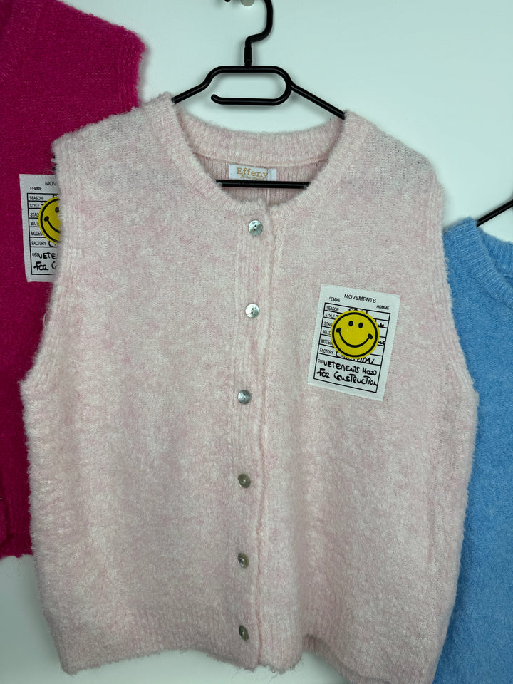 Weste „Smiley“ rosa