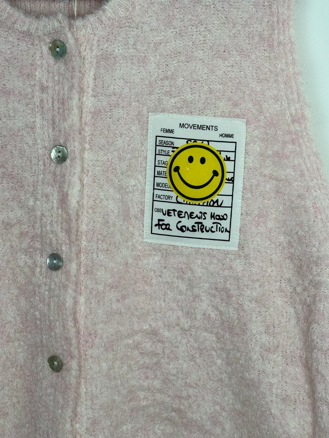Weste „Smiley“ rosa