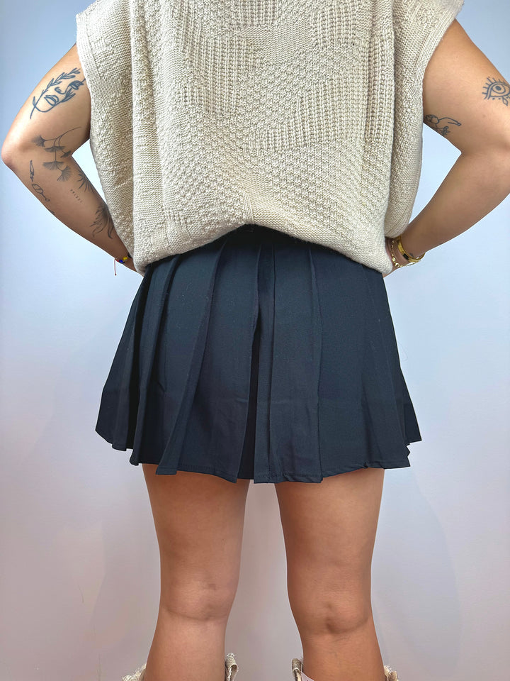plissierter Mini-Tennisrock