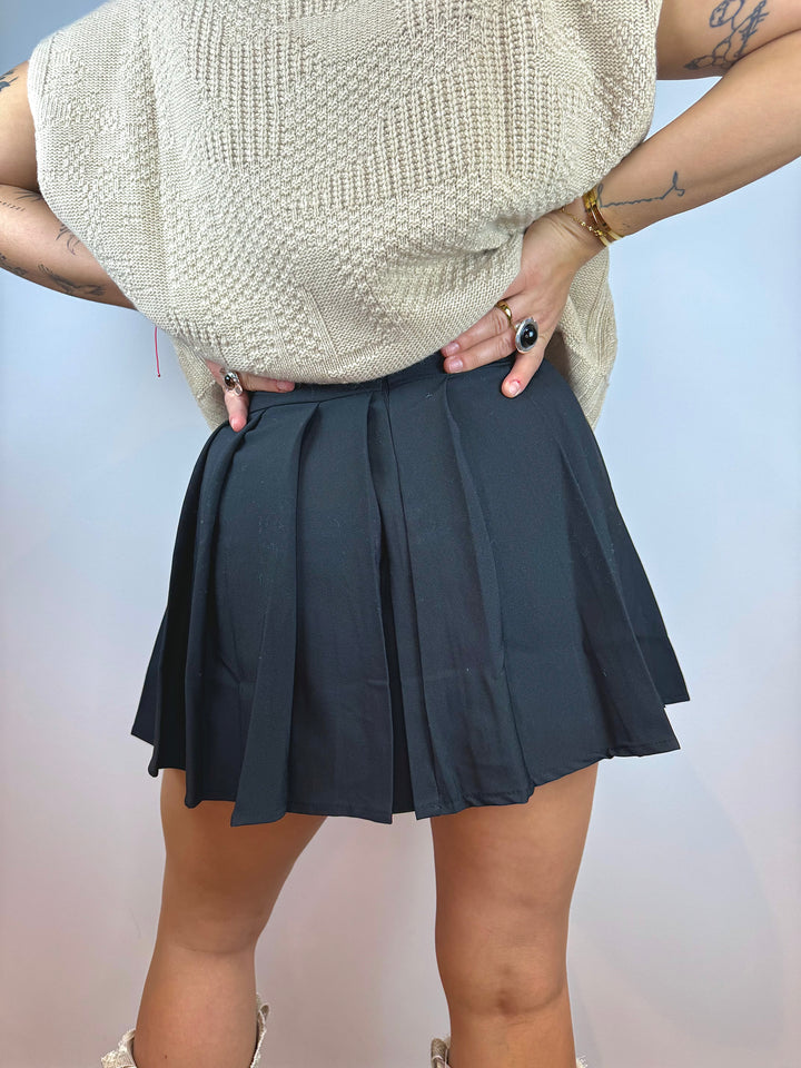 plissierter Mini-Tennisrock