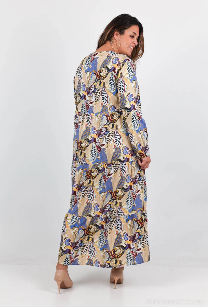 Langarmkleid „Jungle Love“ L-XXXL